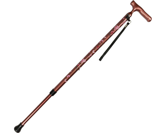 All Carbon Telescopic Walking Stick SP / 45C-C1 Cherry Blossom Pattern Rose Pink 1 pc