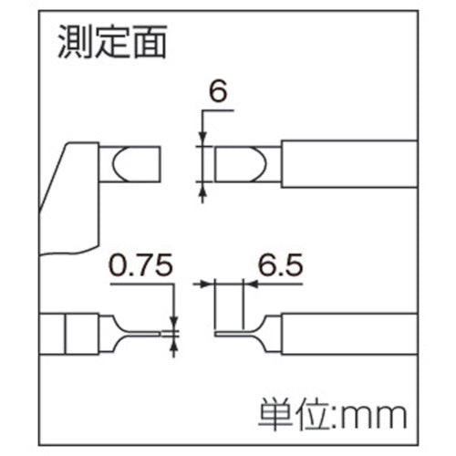 ＳＫ　直進式ブレードマイクロメーター　ＢＡタイプ　測定範囲０〜２５ｍｍ　MC201-25BA　1 台