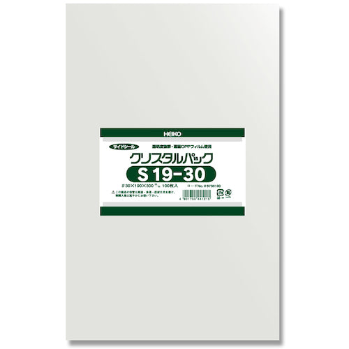 ＨＥＩＫＯ　ＯＰＰ袋　クリスタルパック　Ｓ　１９−３０　１００枚入り　006735100　1 袋