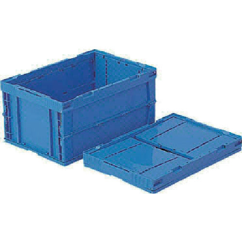 サンコー　折りたたみコンテナー　５５１１５０　オリコンＰ４１Ｂ　青　SKO-P41B-BL　1 個