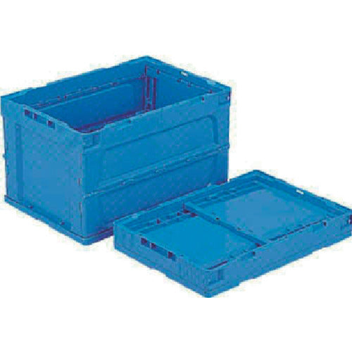 サンコー　折りたたみコンテナー　５５４３００　オリコンＰ５１Ｂ　青　SKO-P51B-BL　1 個