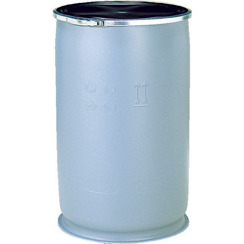 Sanko Plastic Drum Open Type 850066 PDO110L-1 Gray SKPDO-110L-1-GL 1 Piece