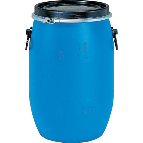 サンコー　プラスチックドラムオープンタイプ　８５００５４　ＰＤＯ６０Ｌ−１ブルー　SKPDO-60L-1-BL　1 本