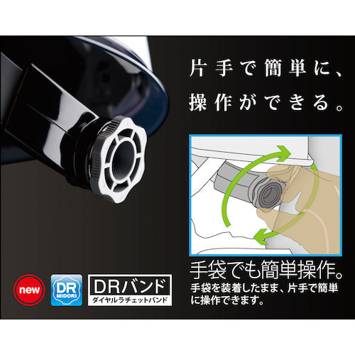 ミドリ安全　ダイヤル式ヘルメット　ＳＣ−１１ＢＶ　ＤＲ　α　ブルー　SC-11BVDR-ALPHA-BL　1 個