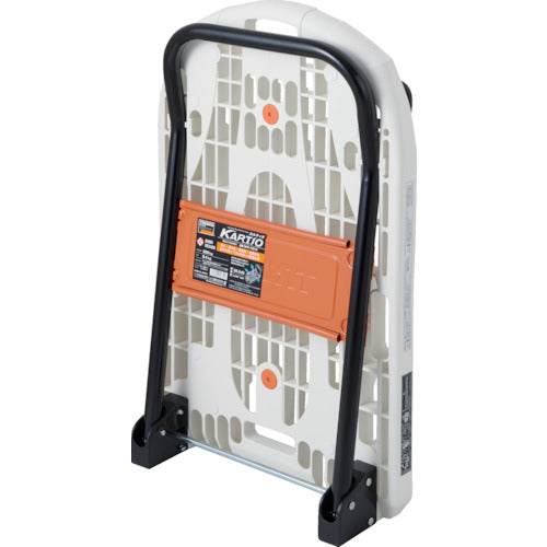 ＴＲＵＳＣＯ　樹脂台車　カルティオ　折畳　７８０Ｘ４９０　白　ひも掛けフック付キャンペーン　MPK-720-W-TDBF　1 台