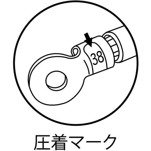 새우 압착공구 사용범위 14・22・38 AK38A 1 丁
