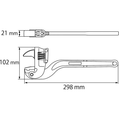EBI Aluminum Corner Wrench 300mm ACW300 1pc
