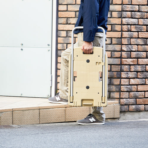 ＴＲＵＳＣＯ　樹脂台車　こまわり君　省音Ｇ車輪　６００Ｘ３９０　ライトサンド　ひも掛けフック付キャンペーン　MP-6039N2-LS-TDBF　1 台