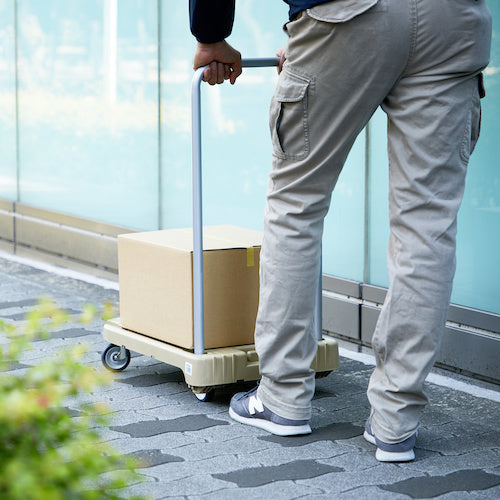 ＴＲＵＳＣＯ　樹脂台車　こまわり君　省音Ｇ車輪　６００Ｘ３９０　ライトサンド　ひも掛けフック付キャンペーン　MP-6039N2-LS-TDBF　1 台