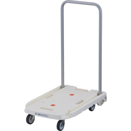 ＴＲＵＳＣＯ　樹脂台車　こまわり君　省音Ｇ車輪　６００Ｘ３９０　ホワイト　ひも掛けフック付キャンペーン　MP-6039N2-W-TDBF　1 台