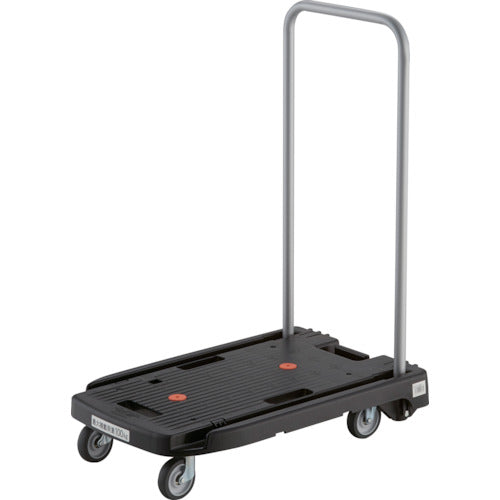 TRUSCO Plastic Cart Komawarikun Noise-reducing G Wheels 600X390 Black with Strap Hook Campaign MP-6039N2-BK-TDBF 1 Unit