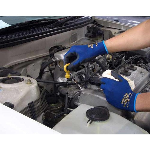 SHOWA Nitrile Rubber Backless Gloves No. 380 Breath Grip Navy L Size No. 380-L 1 Pair