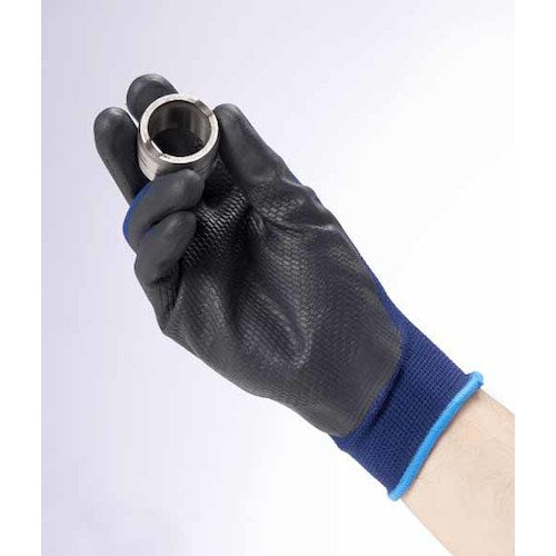 SHOWA Nitrile Rubber Backless Gloves No. 380 Breath Grip Navy L Size No. 380-L 1 Pair