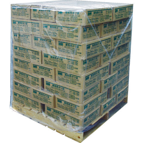 TRUSCO Transparent Pallet Cover for 1100X900X1300, Thickness 0.03, TM-P-19A, 1 bag