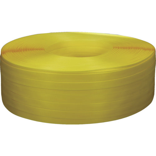 TRUSCO PP band for hand tightening, 15.5mm x 1000m roll, cardboard pack, yellow, TPP-155YD, 1 box