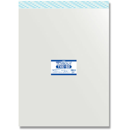 ＨＥＩＫＯ　ＯＰＰ袋　クリスタルパック　テープ付　Ｔ　４６−６０　５０枚入り　006753517　1 袋