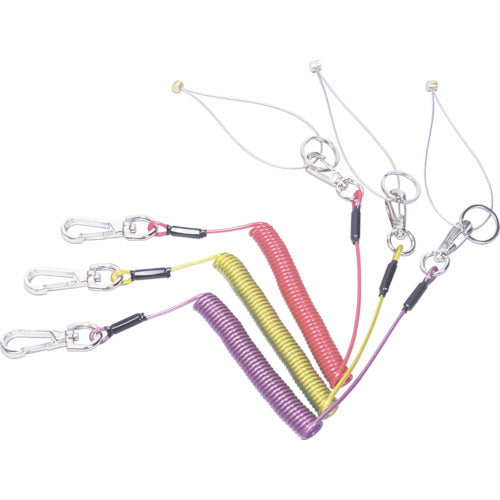 スーパー　安全ロープ（ステンレスワイヤー芯）イエロー　１ｋｇ用　ARS10Y　1 本