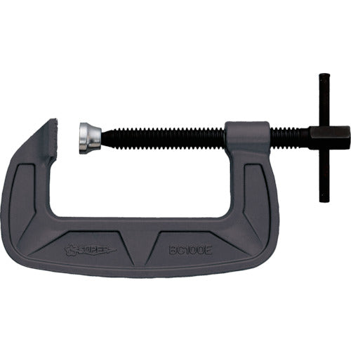 Super C-clamp (Bahco type) 100mm Metallic gray baked finish BC100E 1 piece