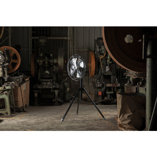 ＴＲＵＳＣＯ　【今季完売】全閉式工場扇　ジェネラルファン　スタンドタイプ　アルミハネ　ブラック　TFBA-45S-BK　1 台