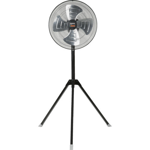 ＴＲＵＳＣＯ　【今季完売】全閉式工場扇　ジェネラルファン　スタンドタイプ　アルミハネ　ブラック　TFBA-45S-BK　1 台