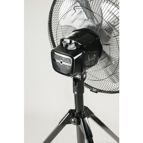 ＴＲＵＳＣＯ　【今季完売】全閉式工場扇　ジェネラルファン　スタンドタイプ　アルミハネ　ブラック　TFBA-45S-BK　1 台