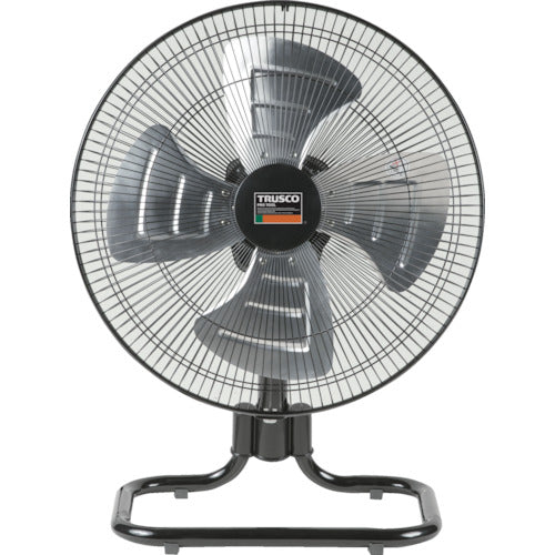 TRUSCO Totally Enclosed Industrial Fan General Fan Stationary Type Aluminum Blade Black TFBA-45A-BK 1 Unit