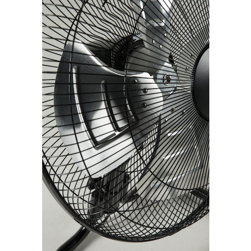 TRUSCO Totally Enclosed Industrial Fan General Fan Stationary Type Aluminum Blade Black TFBA-45A-BK 1 Unit