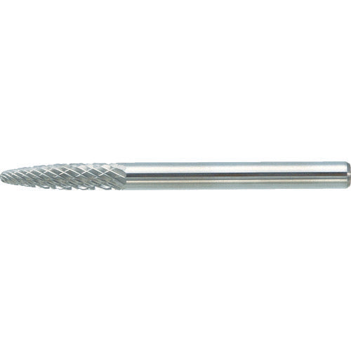 TRUSCO Carbide Burr Bullet Type Φ3X Blade Length 13X Shaft 3 Double Cut TB3A030 1 Piece