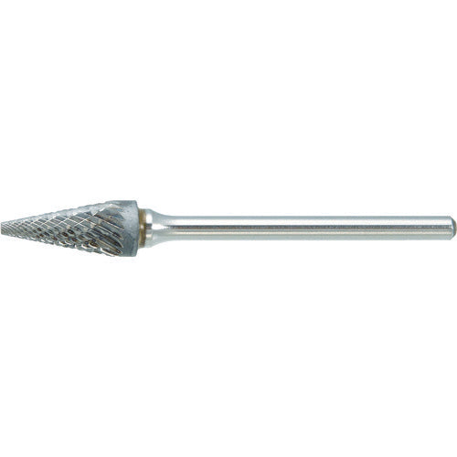 TRUSCO Carbide Bar Tapered Type Φ6.4 (22°) x Blade Length 13 x Axis 3 Double TB5B064 1 Piece