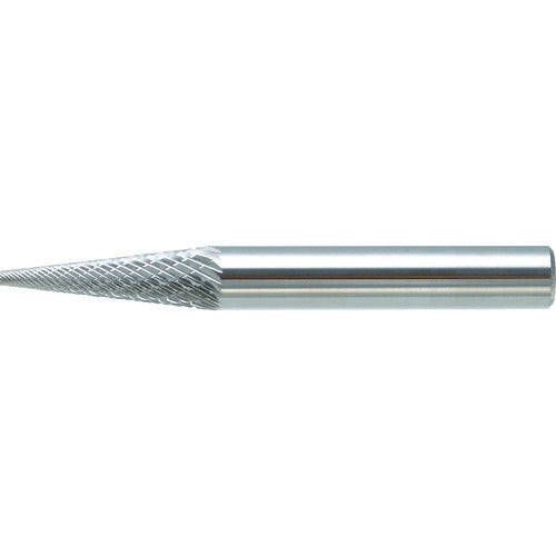 TRUSCO Carbide Bar Tapered Type Φ6 (14°) x Blade Length 19 x Shaft 6 Double Cut TB5C060 1 Piece