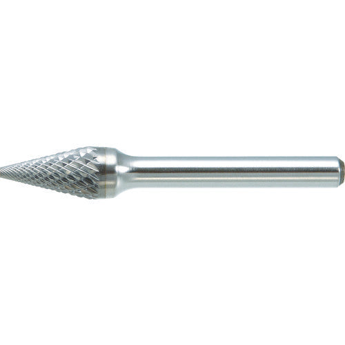 TRUSCO Carbide Bar Tapered Type Φ9.5 (28°) x Blade Length 16 x Shaft 6 Double TB5C095 1 Piece