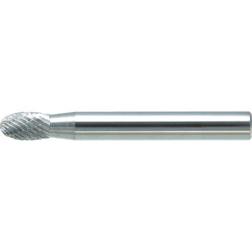 TRUSCO Carbide Bur, Egg Shape, Φ6 x Blade Length 10 x Shaft 6, Double Cut, TB6C060, 1 Piece