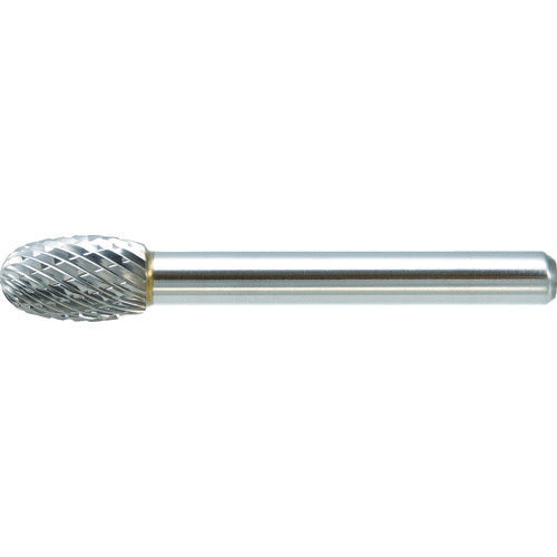 TRUSCO Carbide Bur, Egg Shape, Φ9.5 x Blade Length 16 x Shaft 6, Double Cut, TB6C095, 1 Piece