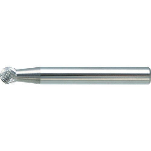 TRUSCO Carbide Bur, Spherical, Φ6 x Blade Length 5.5 x Shaft 6, Double Cut, TB8C060, 1 Piece