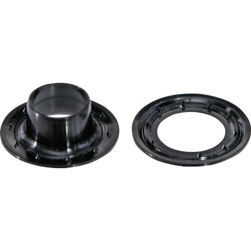 ＴＲＵＳＣＯ　両面ハトメ　ポリカーボネート黒　１０ｍｍ　２０組入　（ブリスターパック入）　P-THP-JB10　1 PK