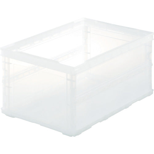 TRUSCO Oricon Thin Folding Container Skelcon 40L Transparent TSK-O40B ...