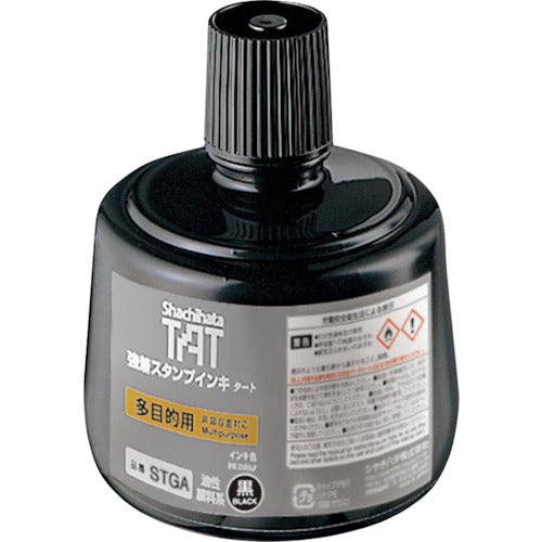 シヤチハタ　強着スタンプインキ　タート多目的用　大瓶　黒　STGA-3-K　1 個