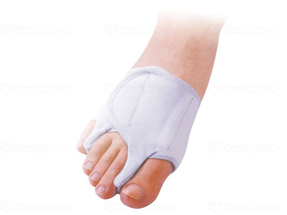 Sanshin Kosan Sorubo Bunion/Hanko varus Supporter Fixed Thin Mesh Silver Gray Right L