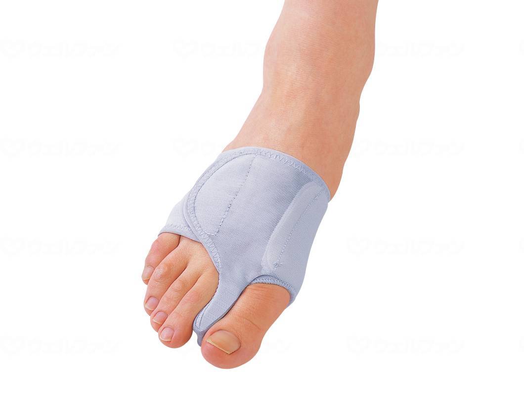 Sanshin Kosan Sorubo Bunion Supporter Fixed Thin Mesh Type Silver Gray Left S
