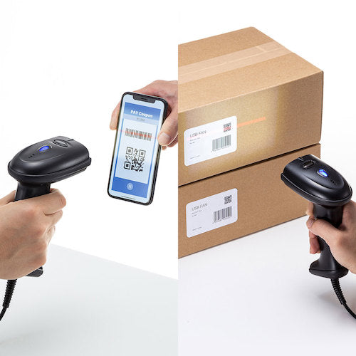 ＳＡＮＷＡ　２次元バーコードリーダー（ハンディタイプ）　BCR-2D5BK　1 個