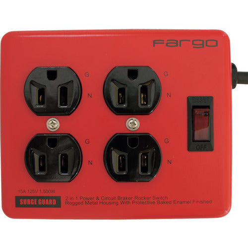 Ｆａｒｇｏ　スチールタップ　ＡＣ４個口　レッド　PT400RE　1 個