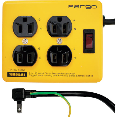 Ｆａｒｇｏ　スチールタップ　ＡＣ４個口　イエロー　PT400YE　1 個