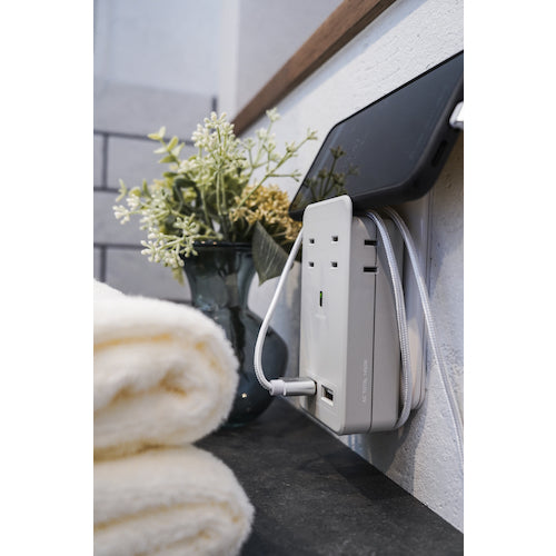 Ｆａｒｇｏ　ＳＡＴＩ　ＣＯＬＯＲ　ＡＣ４個口　４．２Ａ　ＵＳＢ　ライトグレイ　CT221GY　1 個