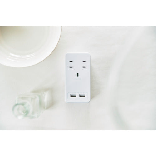 Fargo SATIO COLOR AC 4개 입 4.2A USB 화이트 CT221WH 1개