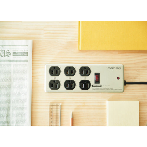 Ｆａｒｇｏ　スチールタップ　ＡＣ６個口　シルバー　PT406SV　1 個