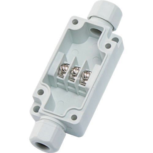 タカチ　ケーブルグランド付端子ボックス（ＪＡＮ付き）　Ｗ６５×Ｈ３３×Ｄ２４　ライトグレー　TMC-3PG-TR　1 個