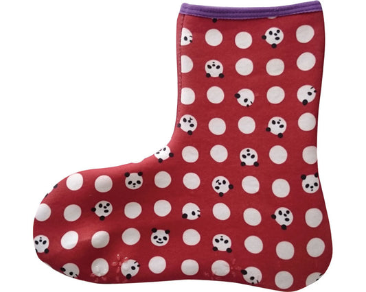 Uramoko socks long / CW1259 (dot) panda red 1 pair