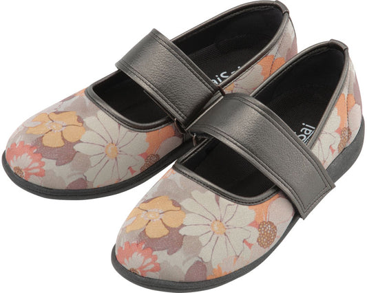 SaiSai ~ Flower Print ~ W941 Women's / 25.0cm Fleur Orange 1 pair