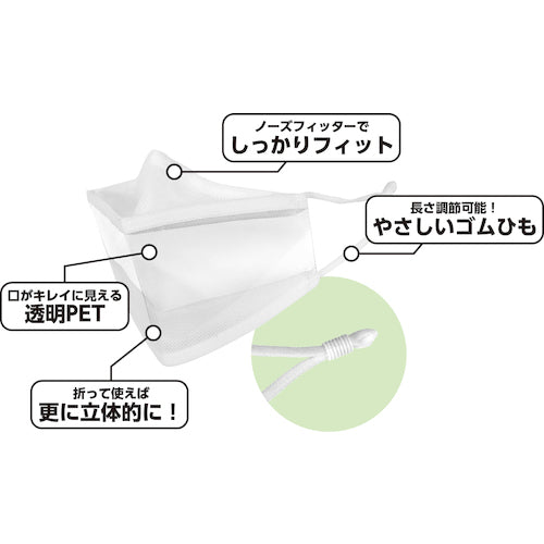 CAR-BOY 입이 보이는 투명 마스크 FM-111 1장