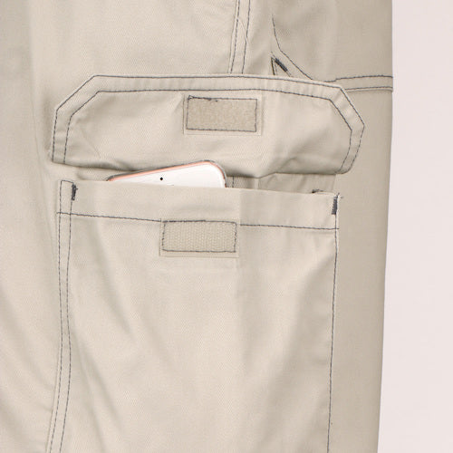 カジメイク　６８０７　ＴＣサロペット　Ｄグレー　Ｌ　6807-75-L　1 着